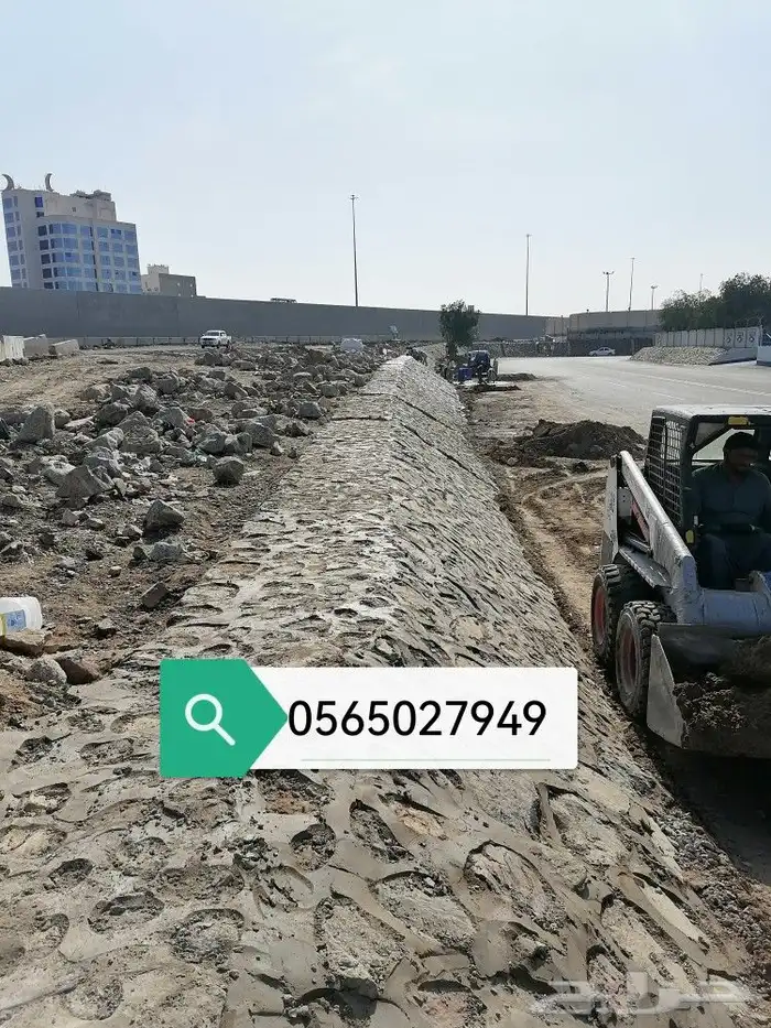بنأ جدرانات بالحجر الكبير بالبكلين والشيول وعمل الربراب 14