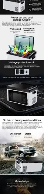 ثلاجة فريزر تبريد وتجميد حجم 40 لتر 12 24 فولت على ولاعه 1