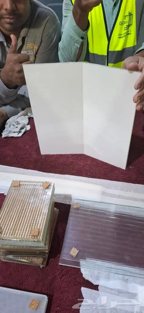 زوجاج سكوريت 12مل لمنيتل 6مع 6 وزجاج دبل جلاس 5