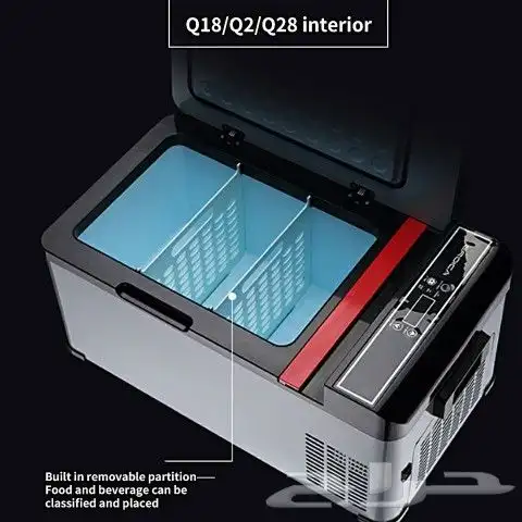 ثلاجة فريزر تبريد وتجميد حجم 40 لتر 12 24 فولت على ولاعه 6