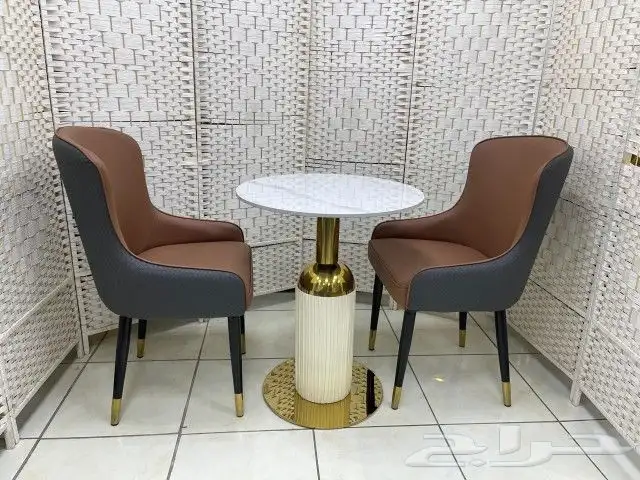 كرسيين مع طاولة كافيه طقم 1