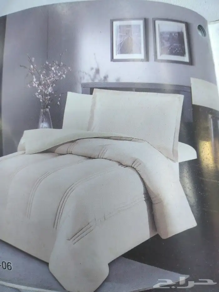 يوجد لديناء لحافات مكرو فايبر قطن وكمان مخمل ناعم 4