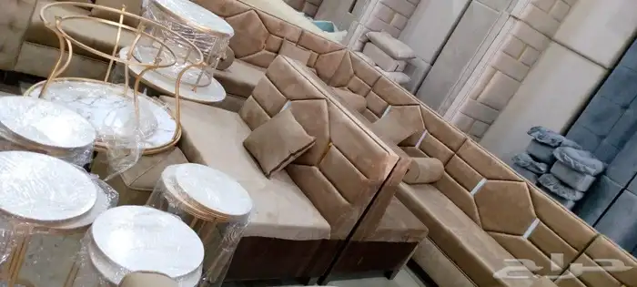 مجالس كنبات جاهزه ومساند جاهز وباطرمه جاهز وكنبات مفرقه وطاو 31