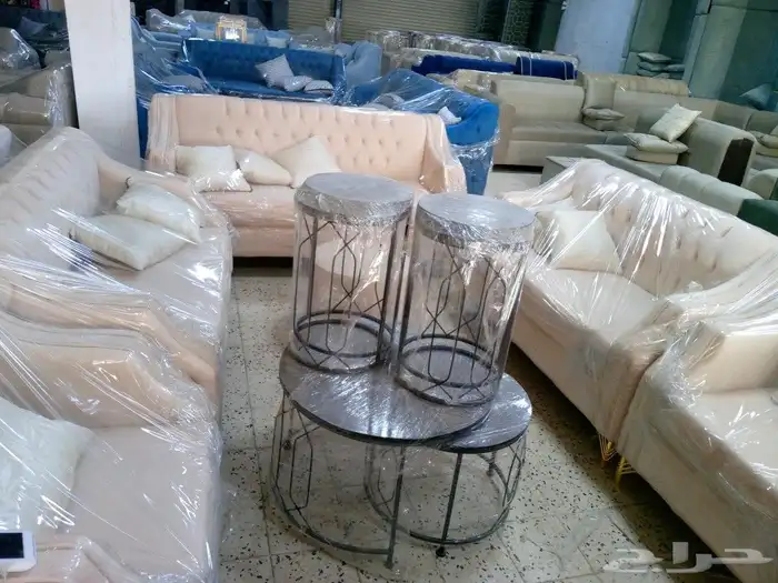 مجالس كنبات جاهزه ومساند جاهز وباطرمه جاهز وكنبات مفرقه وطاو 45