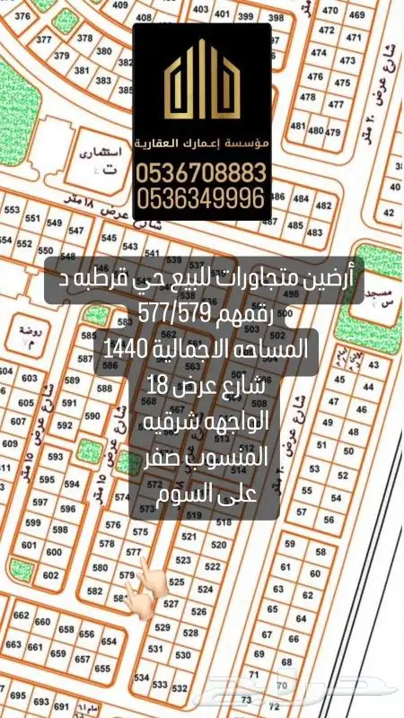 متوفر اراضي سكنية وتجارية للبيع بجميع الأحياء بعرعر 2
