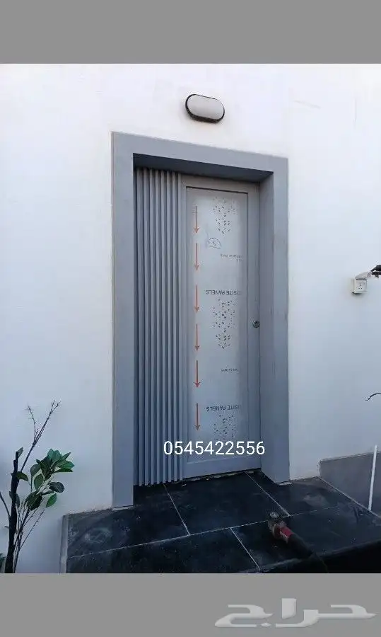 ابواب حديد كلادينج بشكل عصري 3