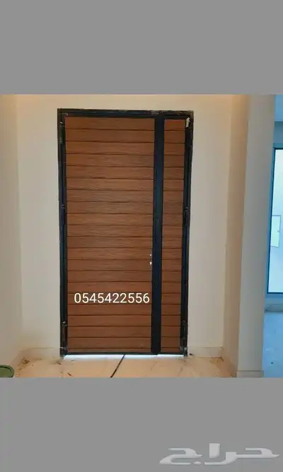ابواب حديد كلادينج بشكل عصري 2