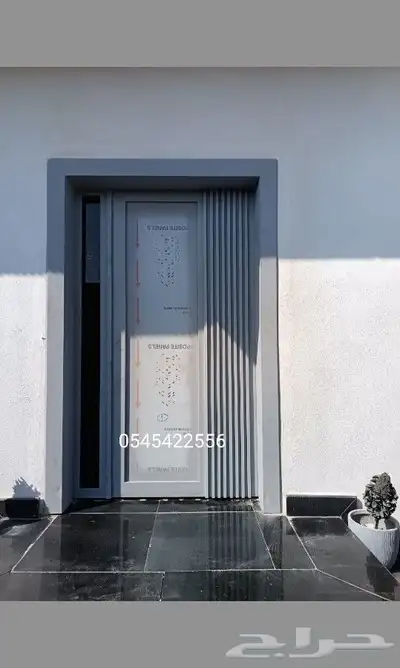 ابواب حديد كلادينج بشكل عصري 4