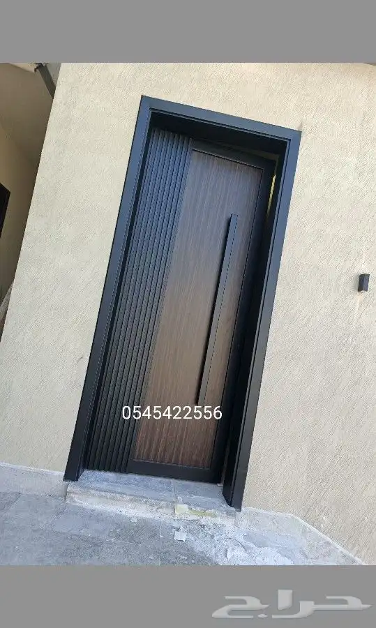 ابواب حديد كلادينج بشكل عصري 0
