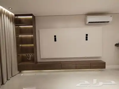 ديكورات داخليه تنسيق مداخل خلفيات شاشه ارضياة باركيه جبس بور 1