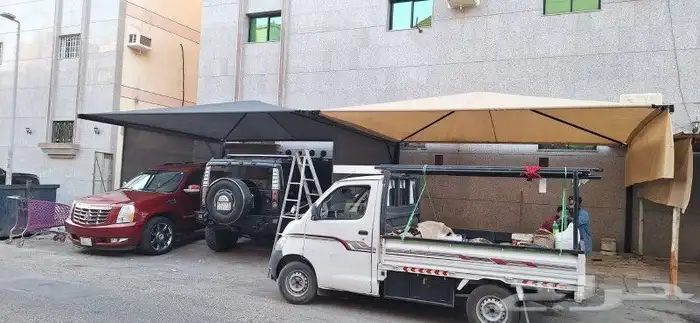مظلات وسواتر وبيوت الشعر برجولات مظلات سيارات 8