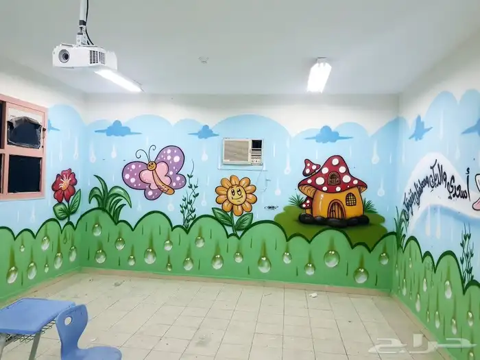 خطاط _ورسام _ رسومات جدارية 3