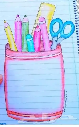 تزيين كراسات الواجبات المدرسيه 7