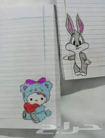 تزيين كراسات الواجبات المدرسيه 3
