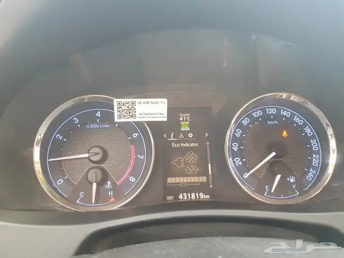 كورولا عداد طبلون فل كامل شاشة كبيرة تحكم طارة شماسات 0