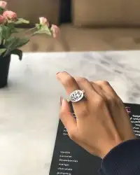 خاتم رجالي فضه خالص بالاسم هديه مميزه لمن تحب 9