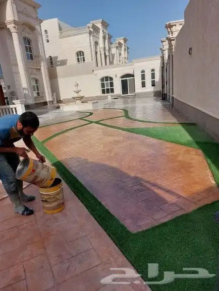 خراسانة مطبوعة ديكور احواش صبة مروحة نظافة صبة ميزانية سطح 4