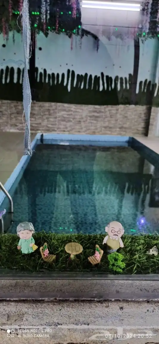 استراحة قسمين مسبحين كبار وصغاروالعاب مائيه وملعب صابوني 2