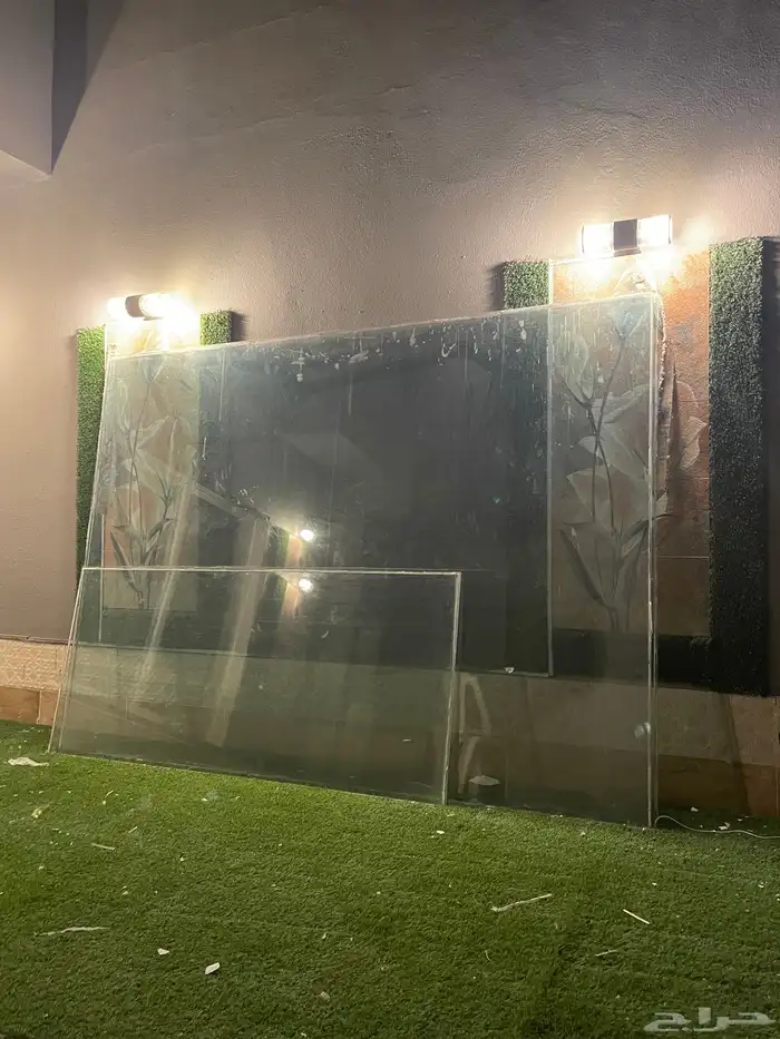 زجاج كبير للاستراحات او للبيت 0
