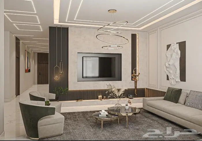 مهندس تصميم داخلي و خارجي - غرفه معيشه عائليه 2