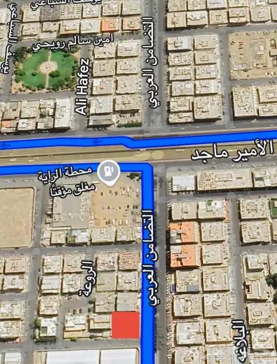 للبيع أرض تجارية على شارعين حي مشرفة 1