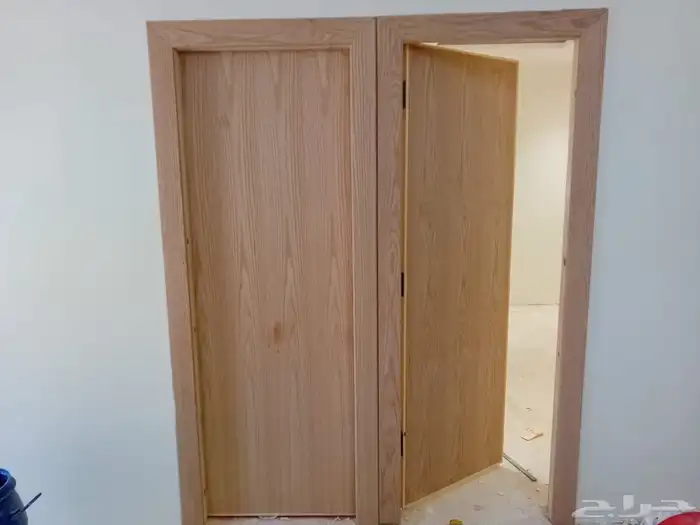 ابواب خشب بيبان باب خشب منجرة أخشاب 10