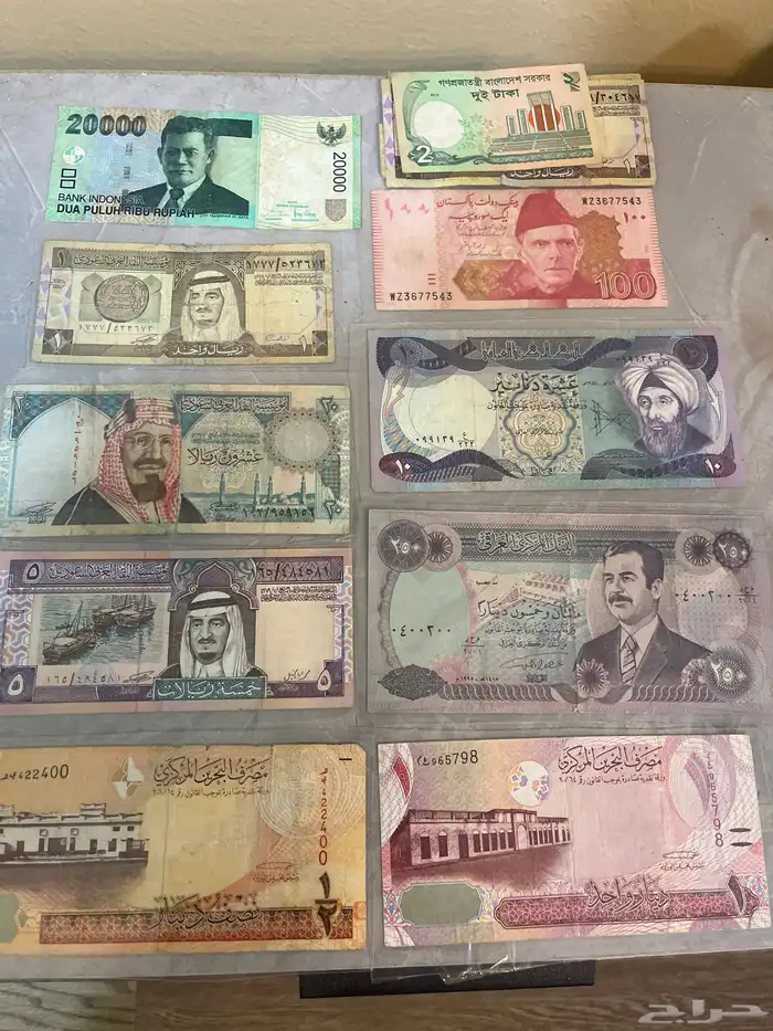 فلوس نقدية قديمة وجامده وبلوت صدام جديده ما انفكت وقديمه 9
