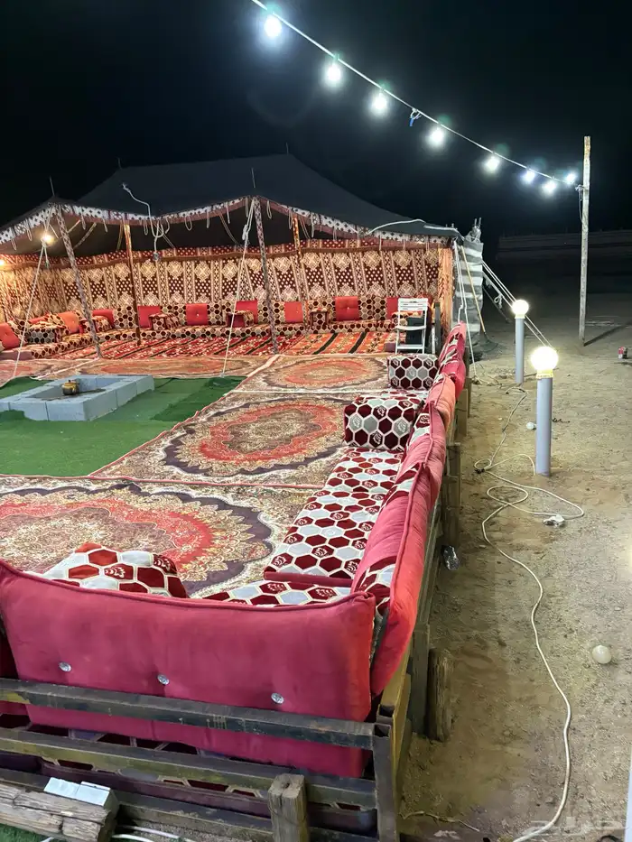 مخيم للبيع قسمين أو قسم منصوبه في الموقع 4