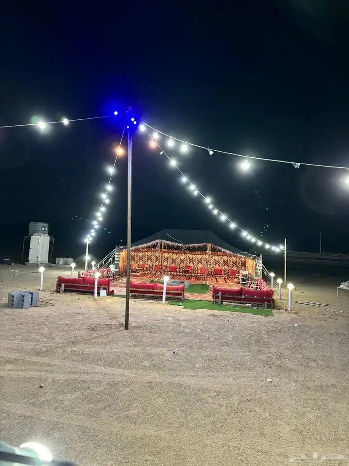 مخيم للبيع قسمين أو قسم منصوبه في الموقع 2