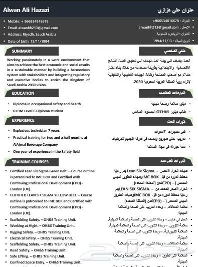 تصميم السيرة الذاتية CV او ATS CV باحترافية واقل تكلفة ووقت 16