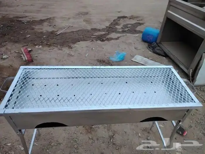 منقل شوي معدني كبير .. قابل للطي . كانون فحم 2