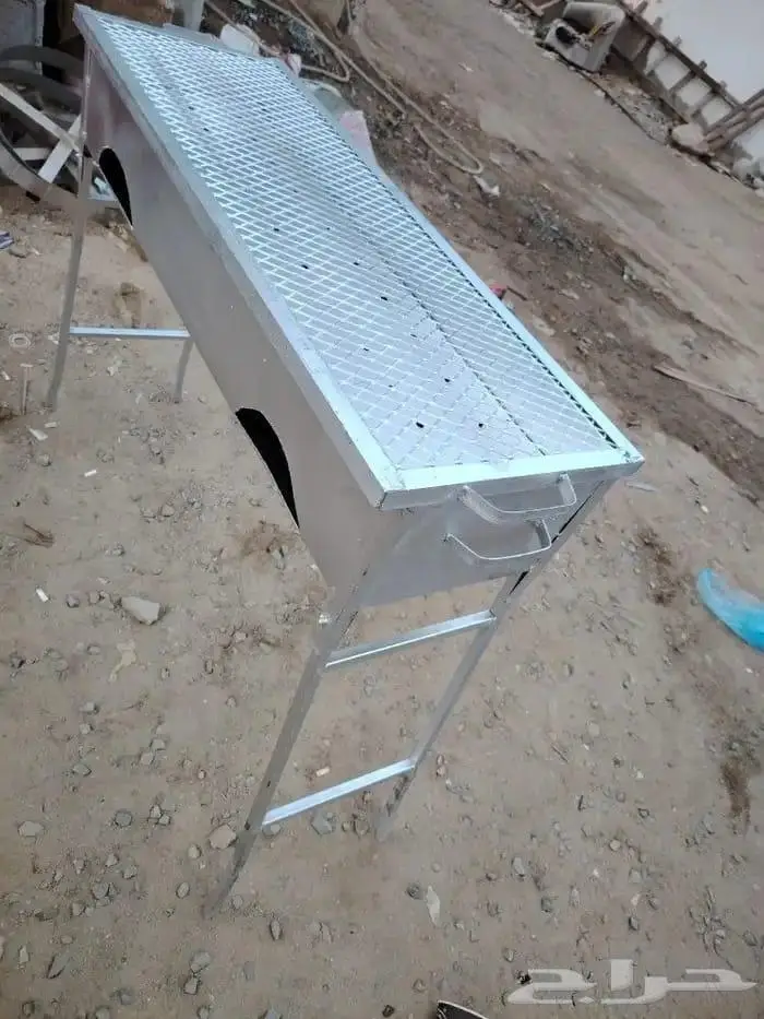 منقل شوي معدني كبير .. قابل للطي . كانون فحم 5