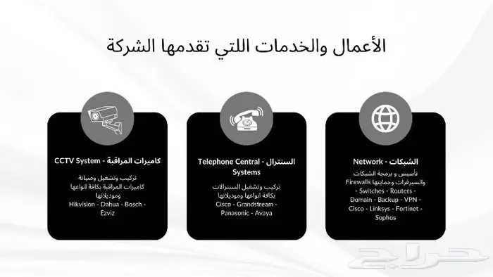 كاميرات مراقبة سنترال شبكات سيرفرات داتا سنتر wifi 0