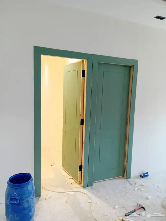 ابواب خشب بيبان باب خشب منجرة أخشاب 11