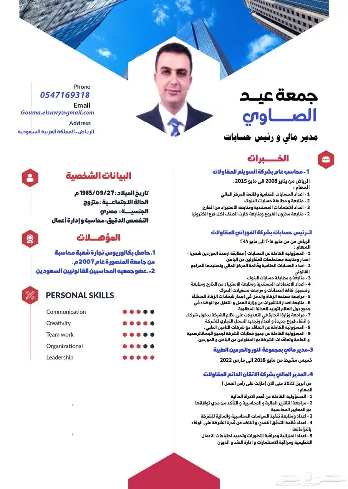 مدير مالي ورئيس حسابات 0