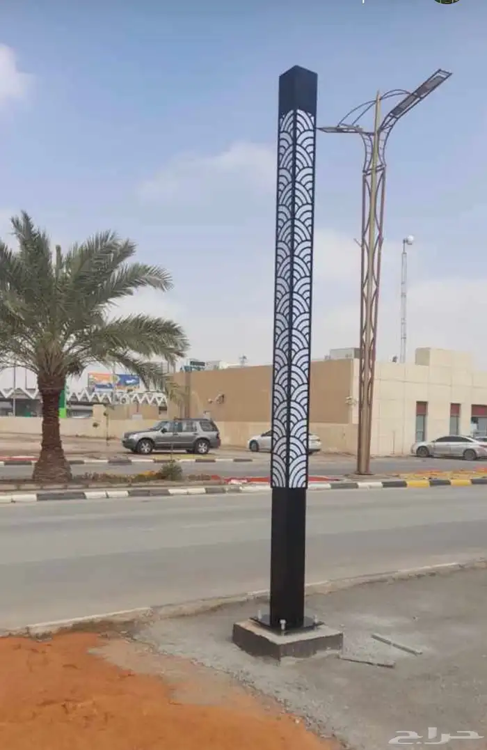 توريد اعمدة إنارة ومجسمات جمالية للأمانات والبلديات 18