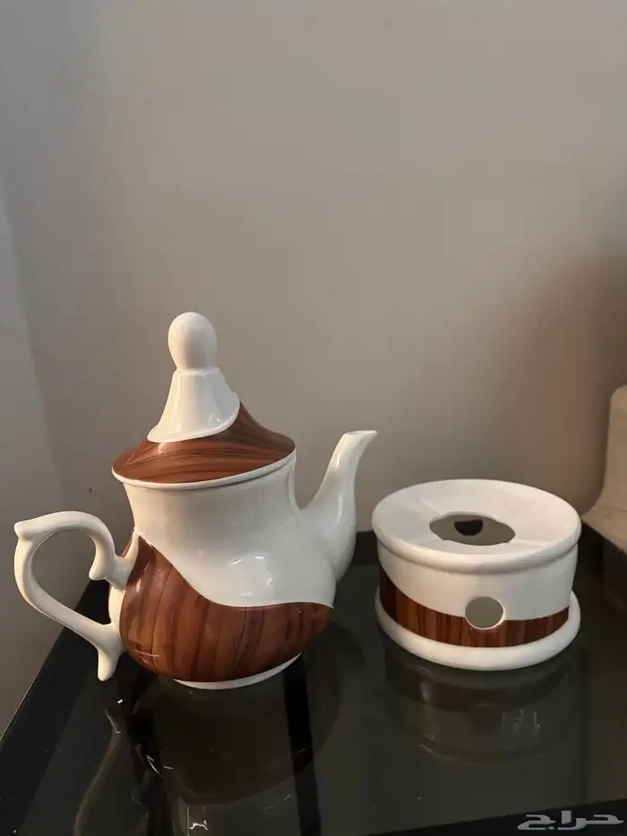 طقم ابريق مع قاعده تسخين 1