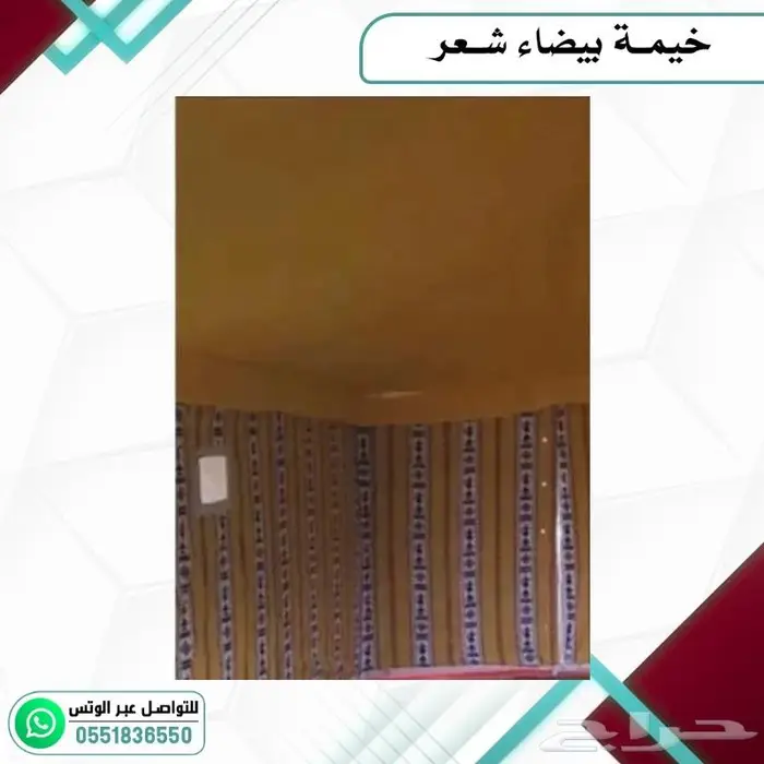خيمة بيضاء شعر 4