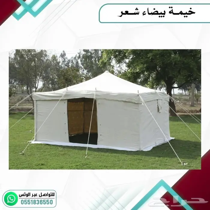 خيمة بيضاء شعر 2