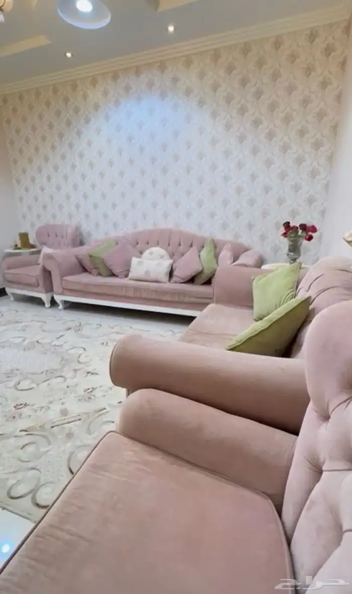 اثاث مودرن وسجاد وستاره وطاوله جانبيه كبيره وطاوله تلفزيون 5