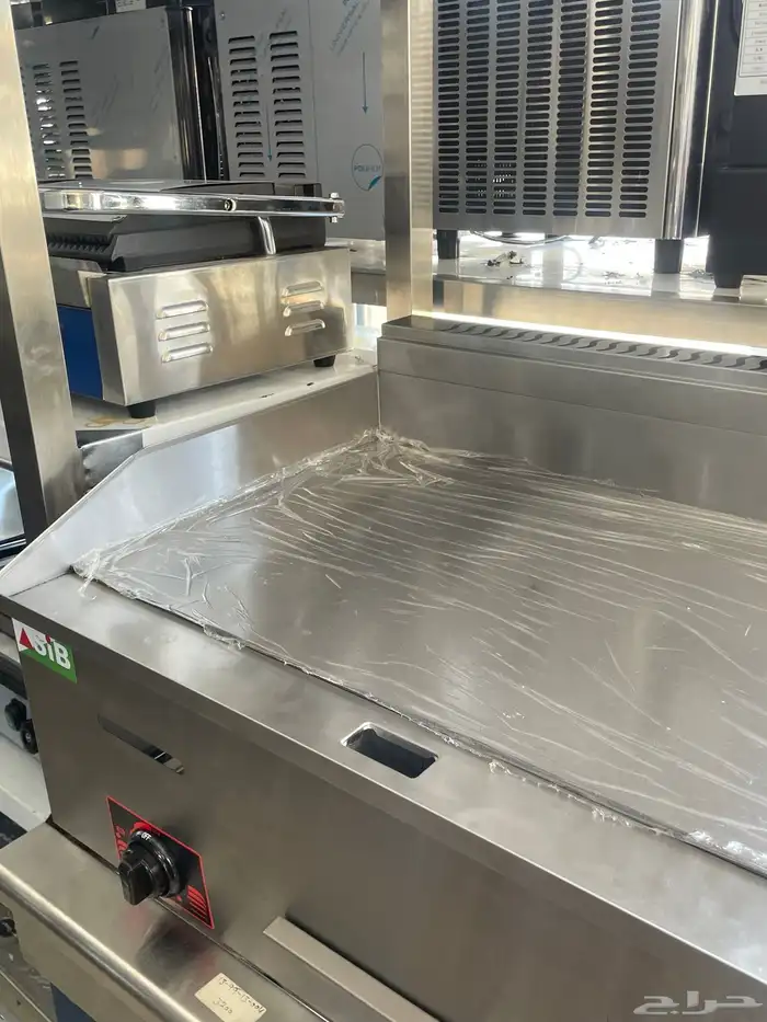 جريل استيل صاج برجر كهربائي معدات مطعم استيل 2