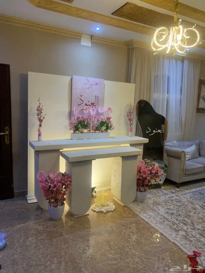 حفلات الرياض كوش مداخل استقبال ديكورات طاولات عشاء 11