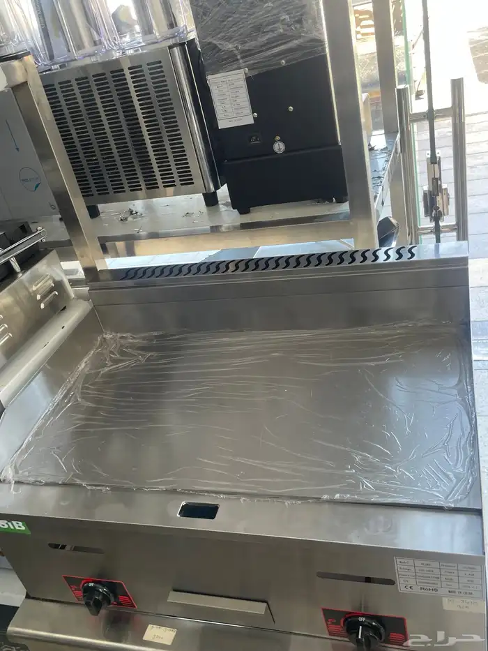 جريل استيل صاج برجر كهربائي معدات مطعم استيل 1