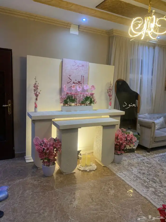 حفلات الرياض كوش مداخل استقبال ديكورات طاولات عشاء 10