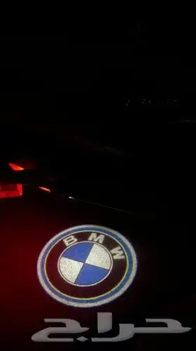 لمبات بروجكتر الابواب بشعار BMW 2