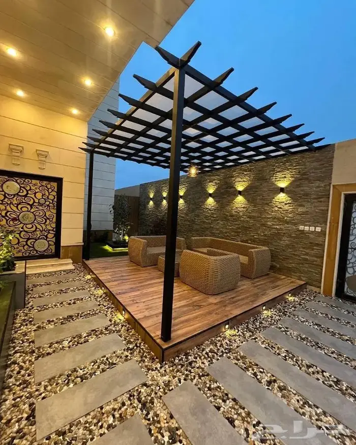 تركيب مظلات سطح وبرجولات جلسات خارجيه خصم20 4