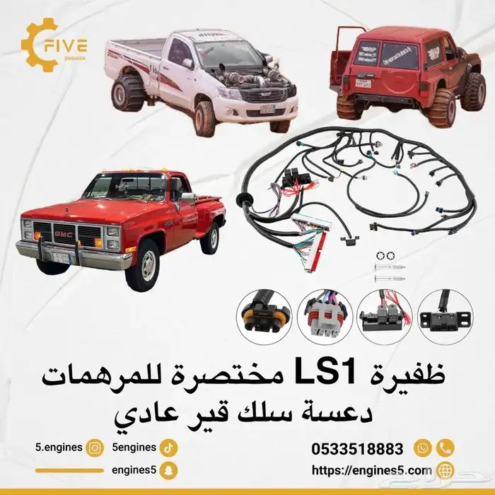 ظفيرة LS1 مختصرة للمرهمات والجموس قير عادي 0