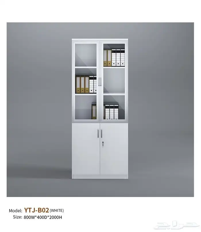 مكتب ابيض و رصاصي طقم مودرن فخم ورك ستيشن طاولة اجتماع كنب 54