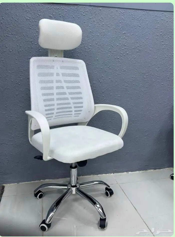 مكتب ابيض و رصاصي طقم مودرن فخم ورك ستيشن طاولة اجتماع كنب 47