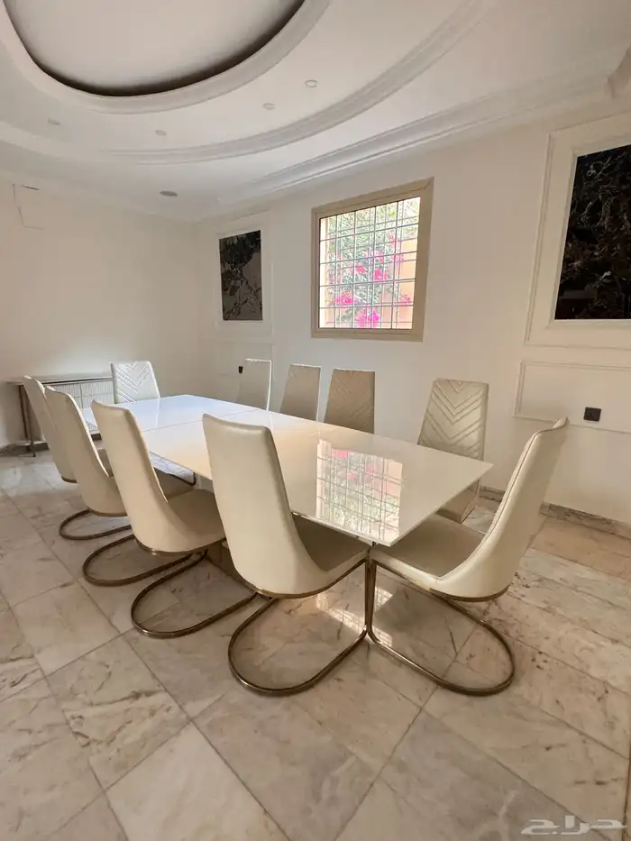طاولة طعام 10 كراسي فخمة 0